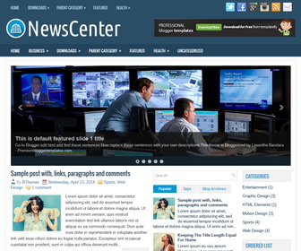 NewsCenter Blogger Template
