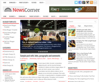 NewsCorner Blogger Template