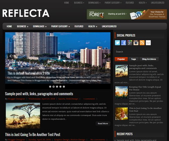 Reflecta Blogger Template