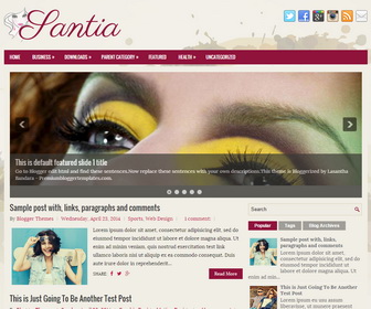 Santia Blogger Template