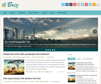 Briz Blogger Template