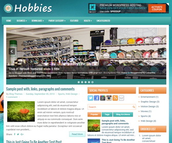 Hobbies Blogger Template