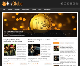 BizGlobe Blogger Template