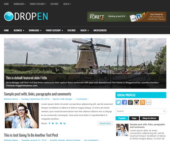 Dropen Blogger Template