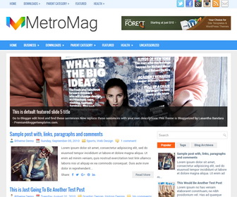 MetroMag Blogger Template