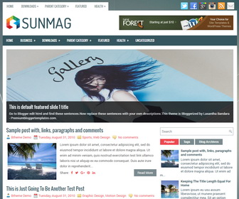 SunMag Blogger Template