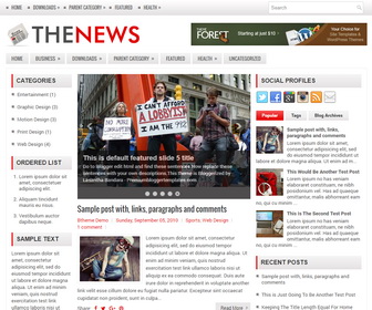 TheNews Blogger Template