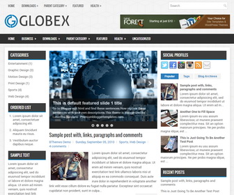 Globex Blogger Template