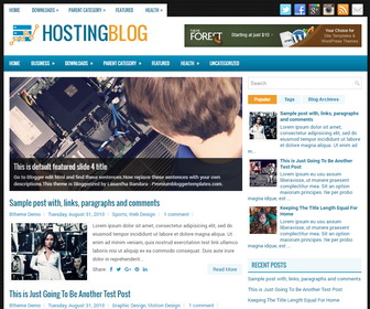 HostingBlog Blogger Template