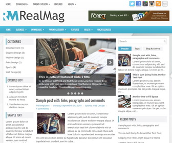 RealMag Blogger Template