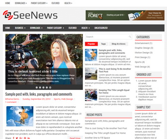 SeeNews Blogger Template