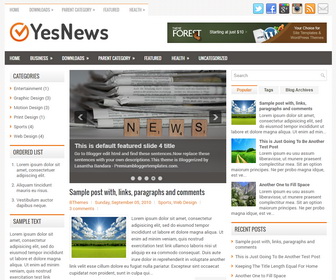 YesNews Blogger Template