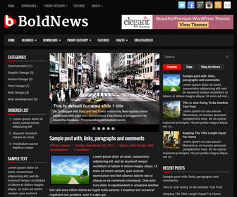 BoldNews Blogger Template