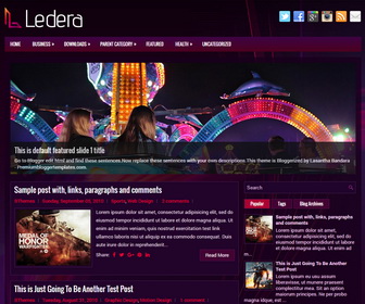 Ledera Blogger Template