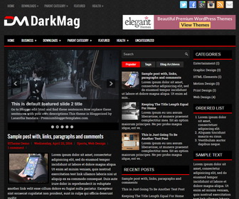 DarkMag Blogger Template