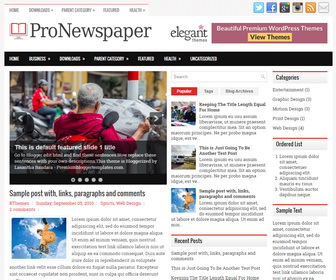 ProNewspaper Blogger Template
