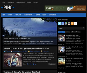 Pino Blogger Template