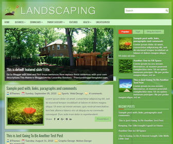 Landscaping Blogger Template