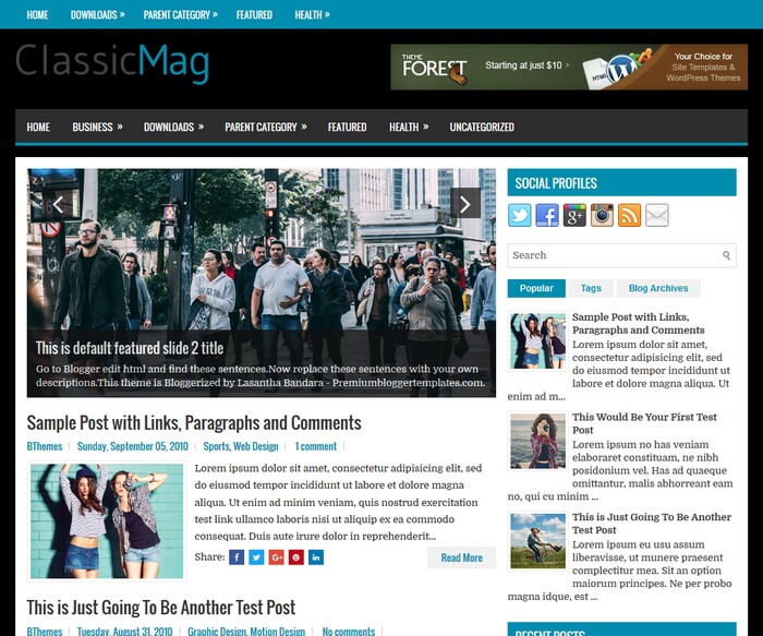 ClassicMag Blogger Template