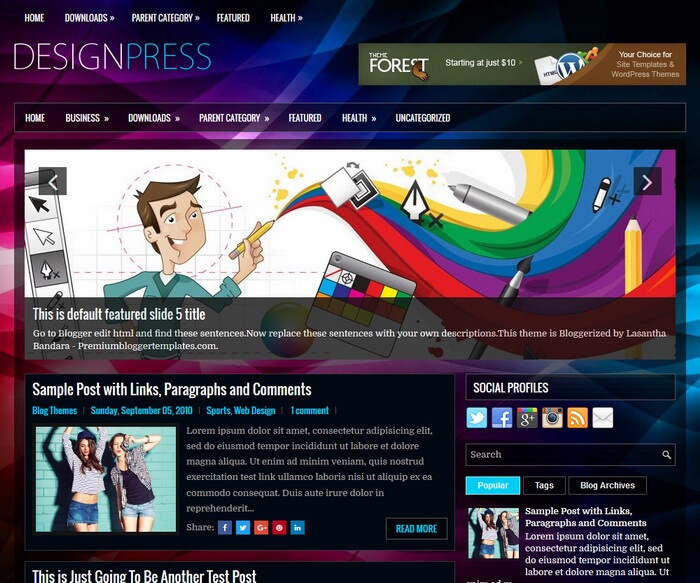 DesignPress Blogger Template