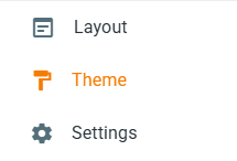 Select Theme from the Blogger dashboard sidebar.