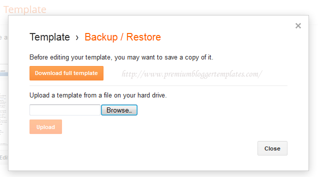 Backup Restore Template