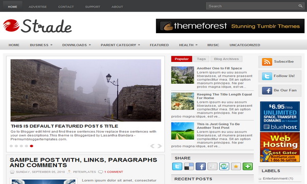 Strade Blogger Template