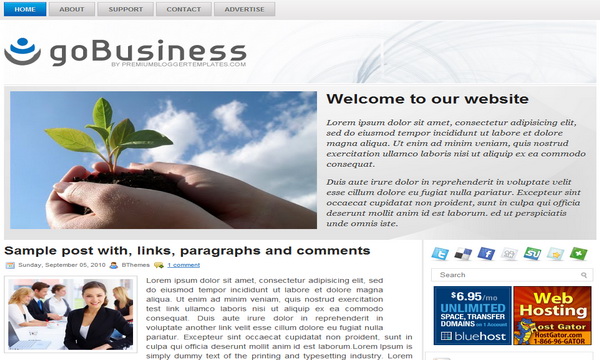 goBusiness Blogger Template