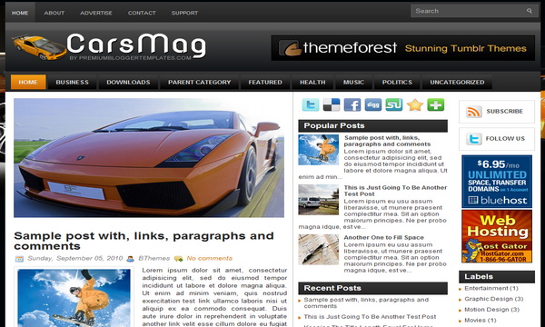 CarsMag Blogger Template