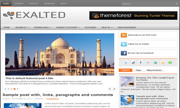 Exalted Blogger Template