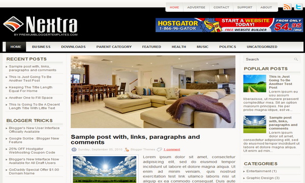 Nextra Blogger Template