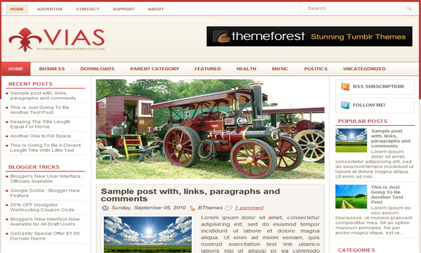 Vias Blogger Template