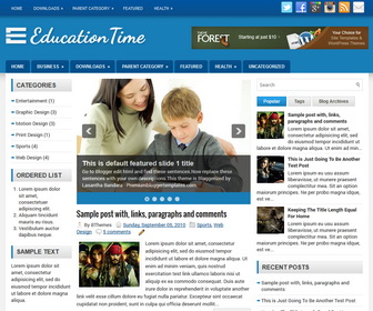 EducationTime Blogger Template