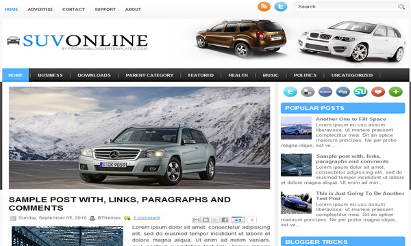 SuvOnline Blogger Template