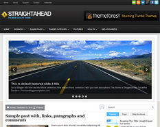 StraightAhead Blogger Template