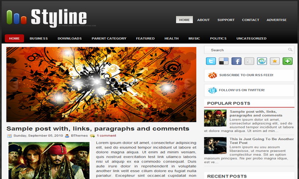 Styline Blogger Template