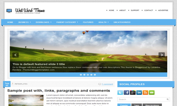 WestWard Blogger Template