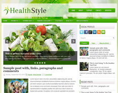 HealthStyle Blogger Template