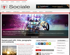 Sociale Blogger Template