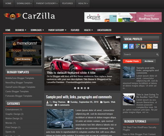CarZilla Blogger Template