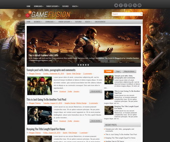 GameFusion Blogger Template