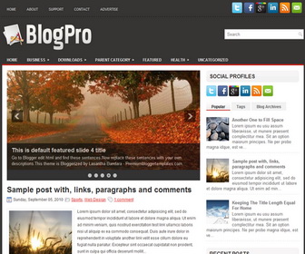 BlogPro Blogger Template