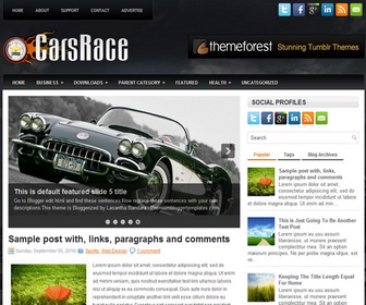 CarsRace Blogger Template