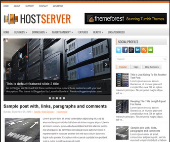 HostServer Blogger Template