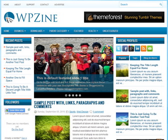 WPZine Blogger Template