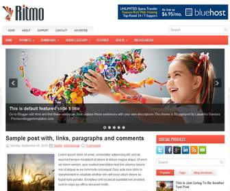 Ritmo Blogger Template