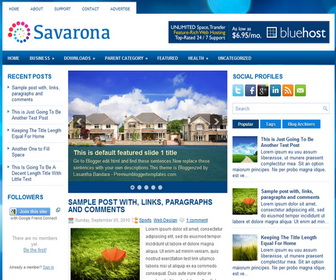 Savarona Blogger Template