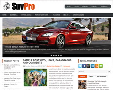 SuvPro Blogger Template