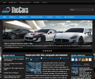 TheCars Blogger Template