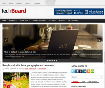 TechBoard Blogger Template